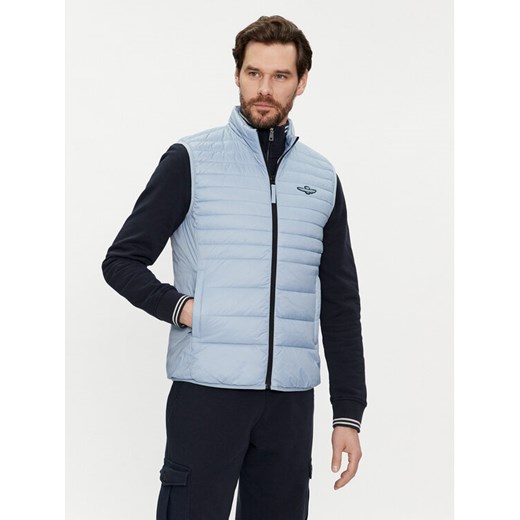 Aeronautica Militare Kamizelka 241AB2171CT3246 Niebieski Regular Fit ze sklepu MODIVO w kategorii Kamizelki męskie - zdjęcie 183945574