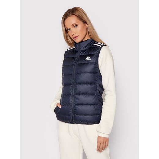 adidas Bezrękawnik Essentials Down Vest GT9137 Granatowy Regular Fit ze sklepu MODIVO w kategorii Kamizelki damskie - zdjęcie 183945582