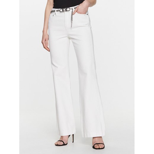 MICHAEL Michael Kors Jeansy MS3904180V Biały Flare Fit ze sklepu MODIVO w kategorii Jeansy damskie - zdjęcie 183945592