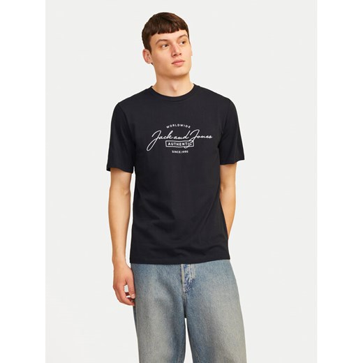 Jack&Jones T-Shirt Erris 12256799 Czarny Standard Fit L MODIVO