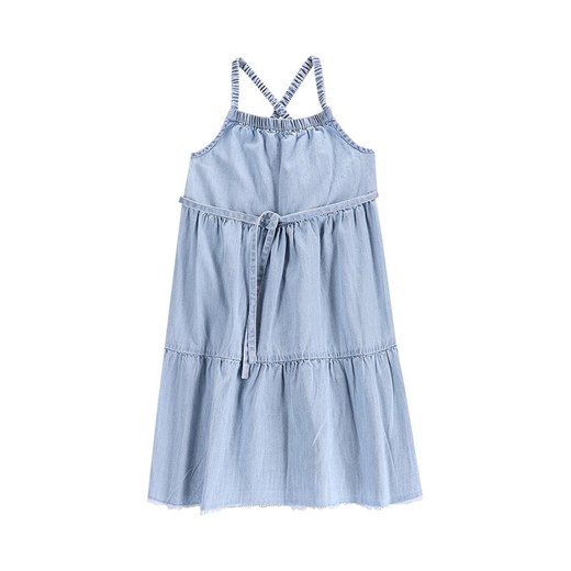 Coccodrillo Sukienka jeansowa WC5128302HGK Błękitny Relaxed Fit ze sklepu MODIVO w kategorii Sukienki dziewczęce - zdjęcie 183945750