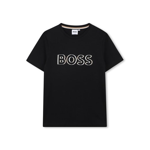 BOSS T-Shirt J52034 S Czarny Slim Fit ze sklepu MODIVO w kategorii T-shirty chłopięce - zdjęcie 183945803