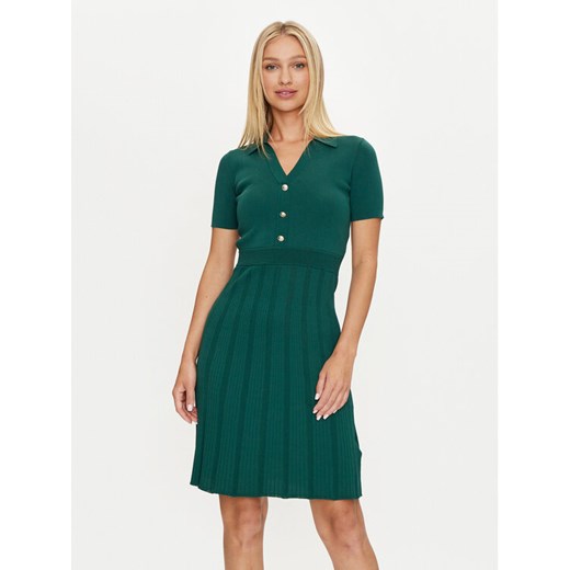 Marciano Guess Sukienka dzianinowa 4YGK75 5818Z Zielony Regular Fit ze sklepu MODIVO w kategorii Sukienki - zdjęcie 183945852