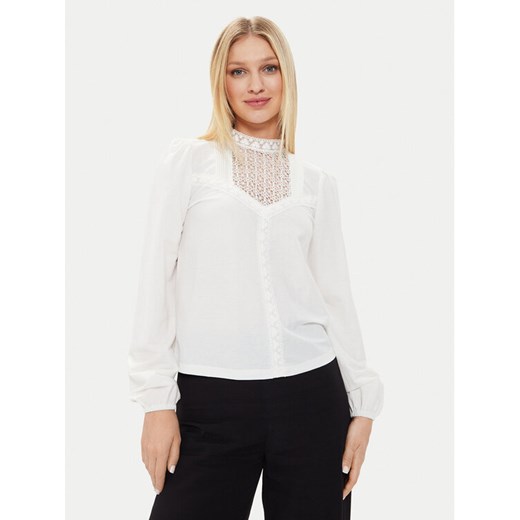 Morgan Bluzka 241-TRIL Biały Regular Fit ze sklepu MODIVO w kategorii Bluzki damskie - zdjęcie 183945862