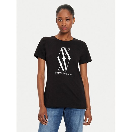 Armani Exchange T-Shirt 6DYT04 YJG3Z 1200 Czarny Regular Fit Armani Exchange L MODIVO