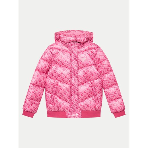 Guess Kurtka puchowa J4YL02 WEGY0 Różowy Regular Fit ze sklepu MODIVO w kategorii Kurtki dziewczęce - zdjęcie 183945960