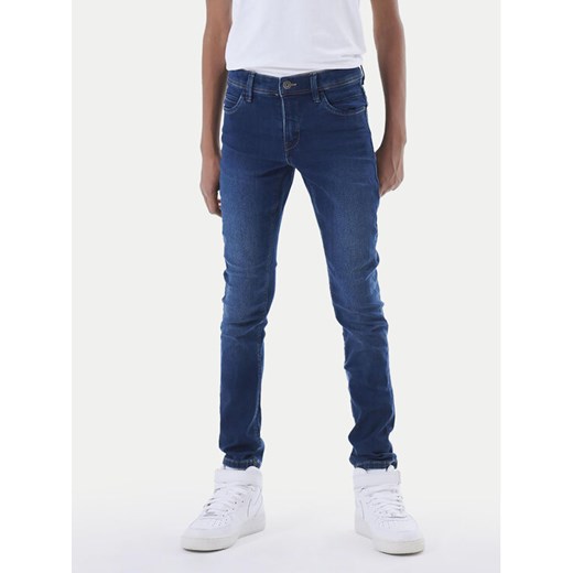 NAME IT Jeansy Silas 13190372 Granatowy Slim Fit ze sklepu MODIVO w kategorii Spodnie chłopięce - zdjęcie 183945992
