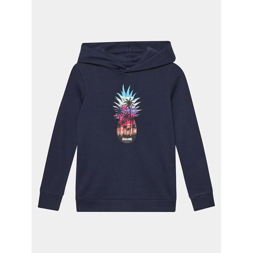 Jack&Jones Junior Bluza 12239455 Granatowy Regular Fit ze sklepu MODIVO w kategorii Bluzy chłopięce - zdjęcie 183946003
