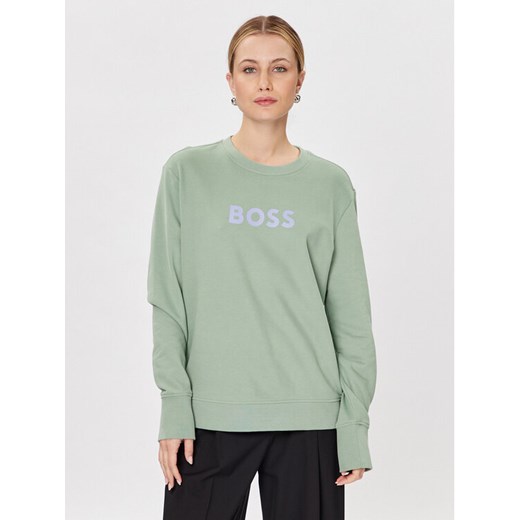 Boss Bluza C_Ella 50468357 Zielony Relaxed Fit ze sklepu MODIVO w kategorii Bluzy damskie - zdjęcie 183946010
