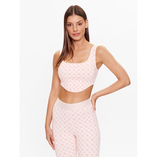 Guess Biustonosz top V3YP01 MC04N Różowy ze sklepu MODIVO w kategorii Biustonosze - zdjęcie 183946050