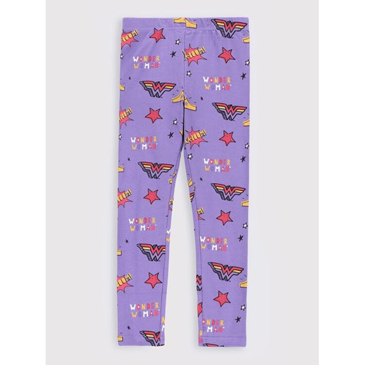 Coccodrillo Legginsy WONDER WOMAN ZC2122104LIG Fioletowy Slim Fit 104 MODIVO