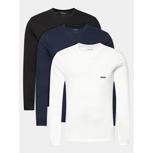 Boss Komplet 3 longsleeve 50492321 Kolorowy Regular Fit ze sklepu MODIVO w kategorii T-shirty męskie - zdjęcie 183946121