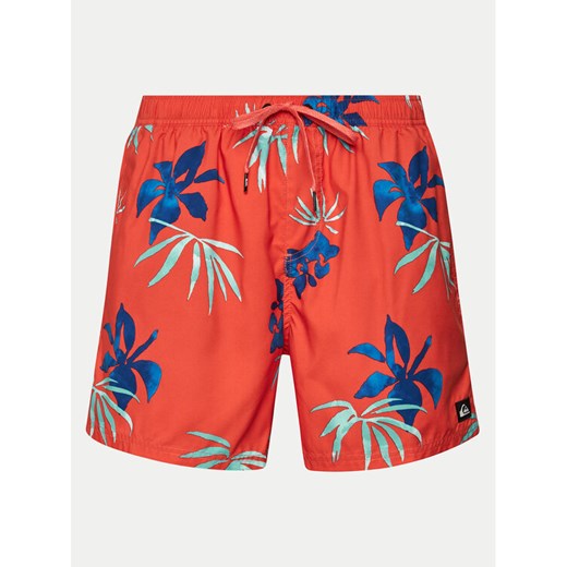 Quiksilver Szorty kąpielowe Everyday Mix Volley AQYJV03147 Czerwony Regular Fit ze sklepu MODIVO w kategorii Kąpielówki - zdjęcie 183946161