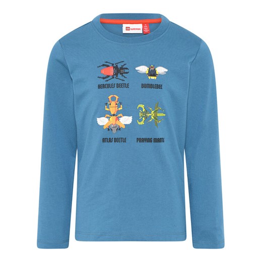 LEGO Bluzka 11010574 Niebieski Regular Fit ze sklepu MODIVO w kategorii T-shirty chłopięce - zdjęcie 183946194
