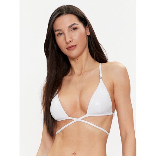 Calvin Klein Swimwear Góra od bikini KW0KW02249 Biały ze sklepu MODIVO w kategorii Stroje kąpielowe - zdjęcie 183946260