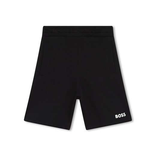 Boss Szorty sportowe J24816 D Czarny Regular Fit 16Y MODIVO