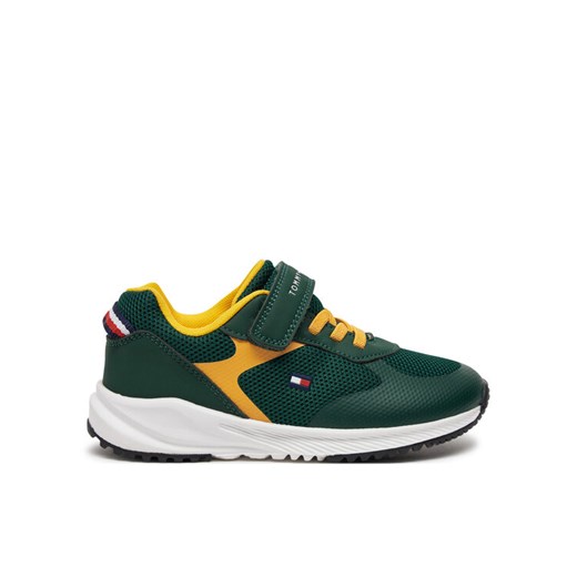 Tommy Hilfiger Sneakersy T1B9-33666-1756B S Zielony ze sklepu MODIVO w kategorii Buty sportowe dziecięce - zdjęcie 183946302