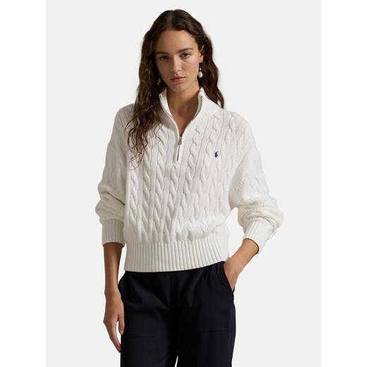 Polo Ralph Lauren Sweter 211963467 Biały Relaxed Fit Polo Ralph Lauren S MODIVO