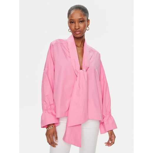 Pinko Bluzka Dedita Camicia 103460 A19U Różowy Oversize ze sklepu MODIVO w kategorii Bluzki damskie - zdjęcie 183946373