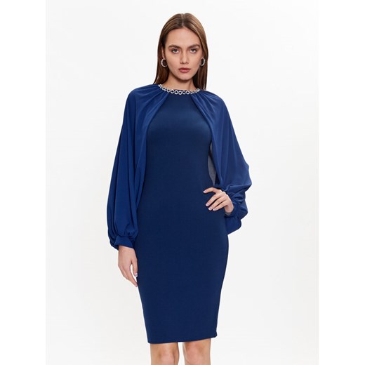 Rinascimento Sukienka koktajlowa CFC0018940002 Granatowy Regular Fit ze sklepu MODIVO w kategorii Sukienki - zdjęcie 183946394