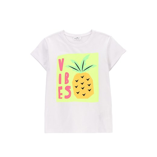 Coccodrillo T-Shirt WC5143204VGD Biały Regular Fit ze sklepu MODIVO w kategorii Bluzki dziewczęce - zdjęcie 183946433