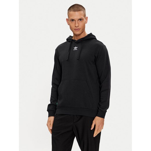 adidas Bluza Essentials+ Made With Hemp HR8618 Czarny Regular Fit ze sklepu MODIVO w kategorii Bluzy męskie - zdjęcie 183946480