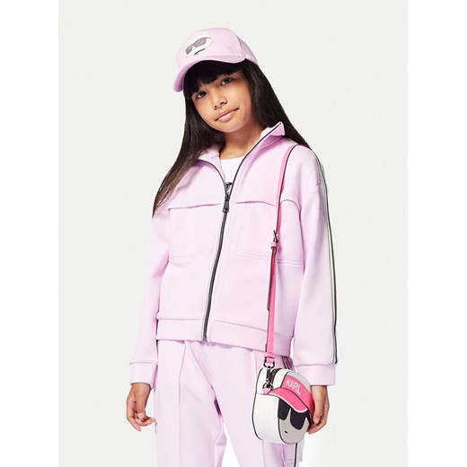 Karl Lagerfeld Kids Bluza Z30483 D Różowy Regular Fit ze sklepu MODIVO w kategorii Bluzy dziewczęce - zdjęcie 183946484