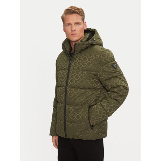 Guess Kurtka puchowa M4BL42 WG9L2 Zielony Regular Fit ze sklepu MODIVO w kategorii Kurtki męskie - zdjęcie 183946550
