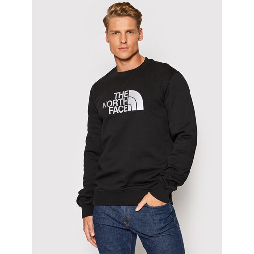 The North Face Bluza Drew Peak Crew NF0A4SVR Czarny Regular Fit ze sklepu MODIVO w kategorii Bluzy męskie - zdjęcie 183946581