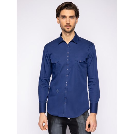 Rage Age Koszula Deep Blue Granatowy Slim Fit ze sklepu MODIVO w kategorii Koszule męskie - zdjęcie 183946643