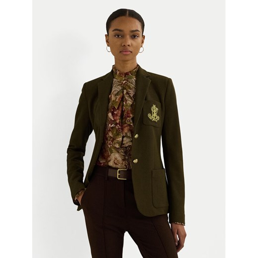 LAUREN RALPH LAUREN Marynarka 200797305016 Zielony Slim Fit ze sklepu MODIVO w kategorii Marynarki damskie - zdjęcie 183946684