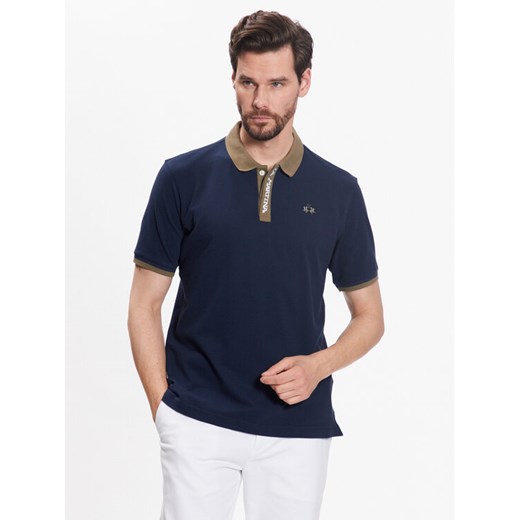 La Martina Polo VMP008 PK001 Granatowy Regular Fit ze sklepu MODIVO w kategorii T-shirty męskie - zdjęcie 183946750