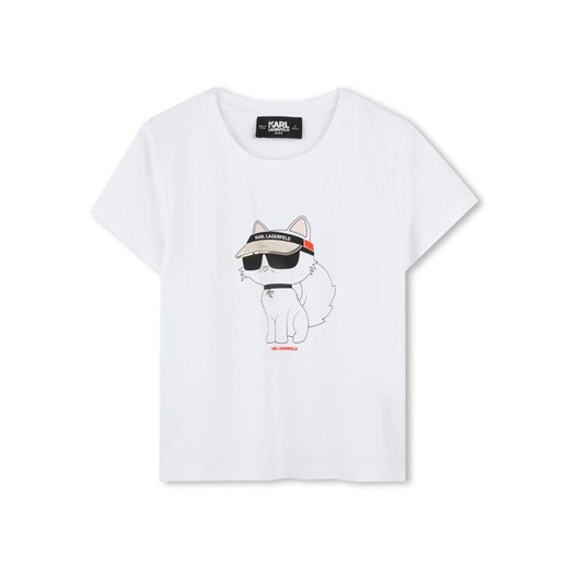Karl Lagerfeld Kids T-Shirt Z30492 D Biały Regular Fit ze sklepu MODIVO w kategorii T-shirty chłopięce - zdjęcie 183946821