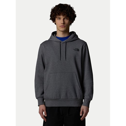 The North Face Bluza Simple Dome NF0A89FC Szary Regular Fit ze sklepu MODIVO w kategorii Bluzy męskie - zdjęcie 183946832