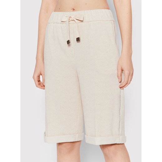 Peserico Szorty materiałowe P04032J0 Beżowy Regular Fit ze sklepu MODIVO w kategorii Szorty - zdjęcie 183946853