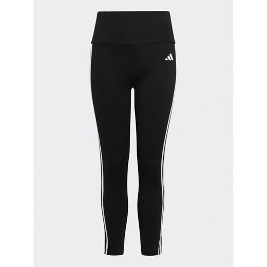 adidas Legginsy Train Essentials AEROREADY 3-Stripes High-Waisted Training Leggings HR5786 Czarny ze sklepu MODIVO w kategorii Spodnie dziewczęce - zdjęcie 183946880