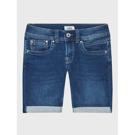 Pepe Jeans Szorty jeansowe Tracker Short PB800696JS0 Niebieski Slim Fit Pepe Jeans 10Y MODIVO
