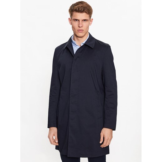 Boss Płaszcz przejściowy Jared 50489457 Granatowy Regular Fit ze sklepu MODIVO w kategorii Płaszcze męskie - zdjęcie 183946954