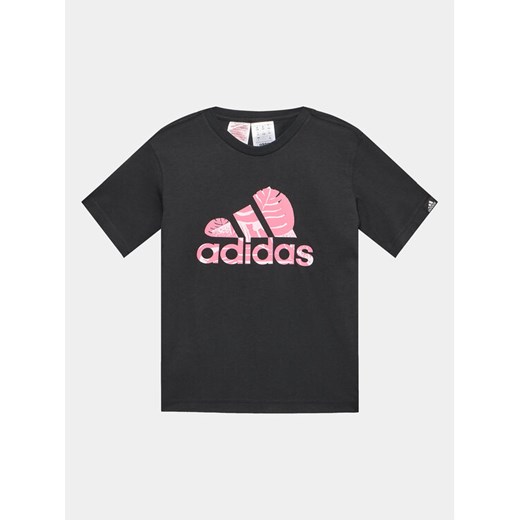 adidas T-Shirt HR8148 Czarny ze sklepu MODIVO w kategorii T-shirty chłopięce - zdjęcie 183946972
