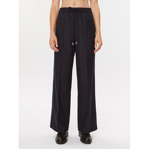 Boss Spodnie materiałowe Tavite 50502722 Granatowy Relaxed Fit ze sklepu MODIVO w kategorii Spodnie damskie - zdjęcie 183947102