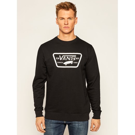 Vans Bluza Full Patch Crew II VN0A45CI Czarny Regular Fit ze sklepu MODIVO w kategorii Bluzy męskie - zdjęcie 183947120