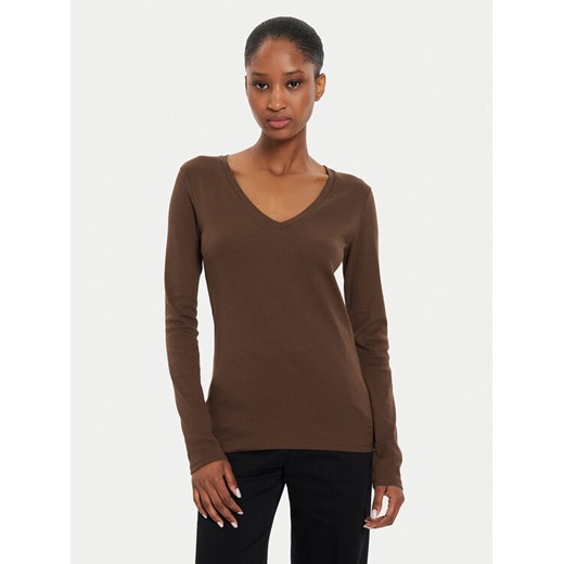 United Colors Of Benetton Bluzka 3GA2E4245 Brązowy Regular Fit ze sklepu MODIVO w kategorii Bluzki damskie - zdjęcie 183947123