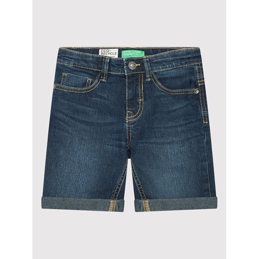 United Colors Of Benetton Szorty jeansowe 4XA259DY0 Niebieski Slim Fit ze sklepu MODIVO w kategorii Spodenki chłopięce - zdjęcie 183947143