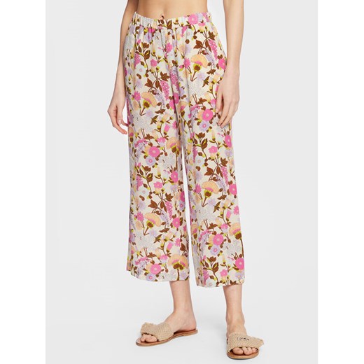 Weekend Max Mara Spodnie materiałowe Karman 23513109 Beżowy Regular Fit ze sklepu MODIVO w kategorii Spodnie damskie - zdjęcie 183947212
