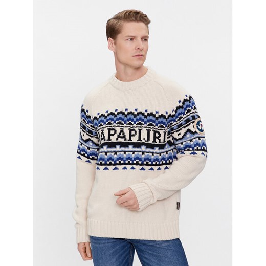 Napapijri Sweter NP0A4HHJ Écru Regular Fit Napapijri L MODIVO