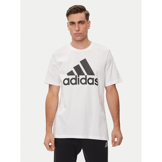 adidas T-Shirt Essentials Single Jersey Big Logo T-Shirt IC9349 Biały Regular L MODIVO