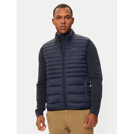 Aeronautica Militare Kamizelka 242AB2171CT3246 Granatowy Regular Fit Aeronautica Militare 50 MODIVO