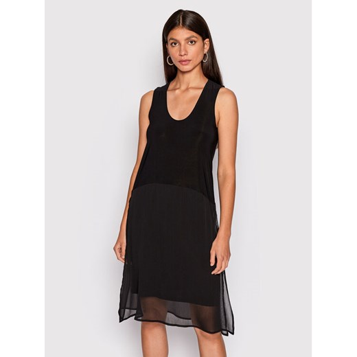 DKNY Sukienka letnia P22DAEJR Czarny Regular Fit ze sklepu MODIVO w kategorii Sukienki - zdjęcie 183947383