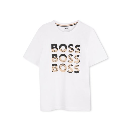 BOSS T-Shirt J52038 D Biały Regular Fit ze sklepu MODIVO w kategorii T-shirty chłopięce - zdjęcie 183947412
