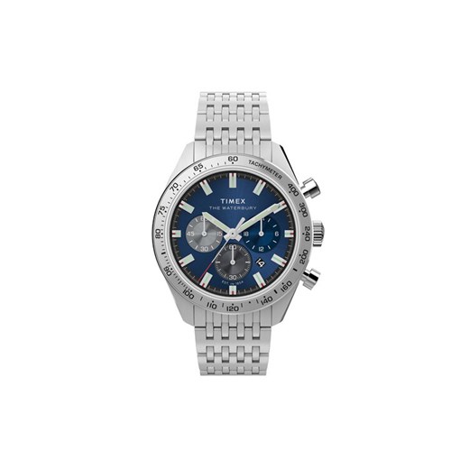 Timex Zegarek Waterbury TW2Y18500 Srebrny ze sklepu MODIVO w kategorii Zegarki - zdjęcie 183947440